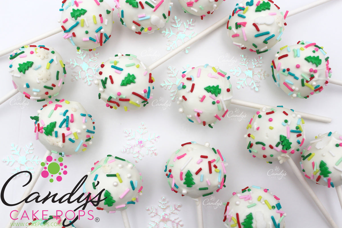 Whimsical Christmas Tree Party Cake Pops