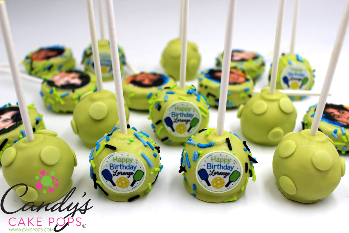 Pickle Ball Party Cake Pops - Candy's Cake Pops