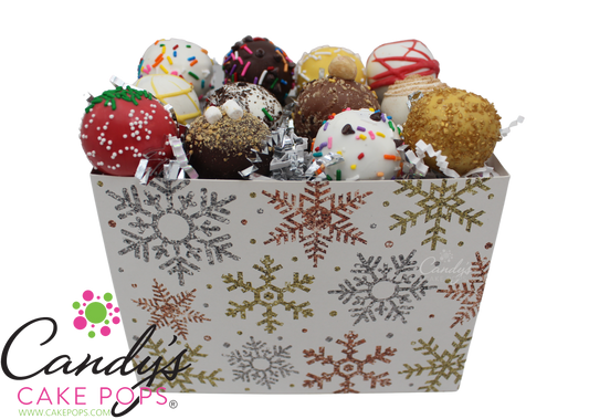 You Pick Flavors Snowflake Cake Pop Gift Box - Candy's Cake Pops