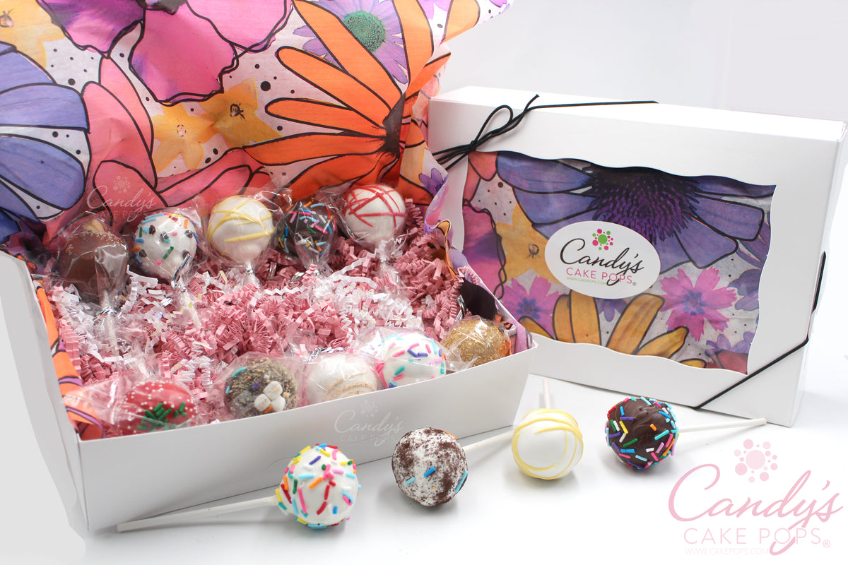 ๐ธ๐ท๐ผSpring Flower Gift Box: You Choose Flavor Assortment Cake Pop (non-custom)๐ธ๐ท๐ผ - Candy's Cake Pops