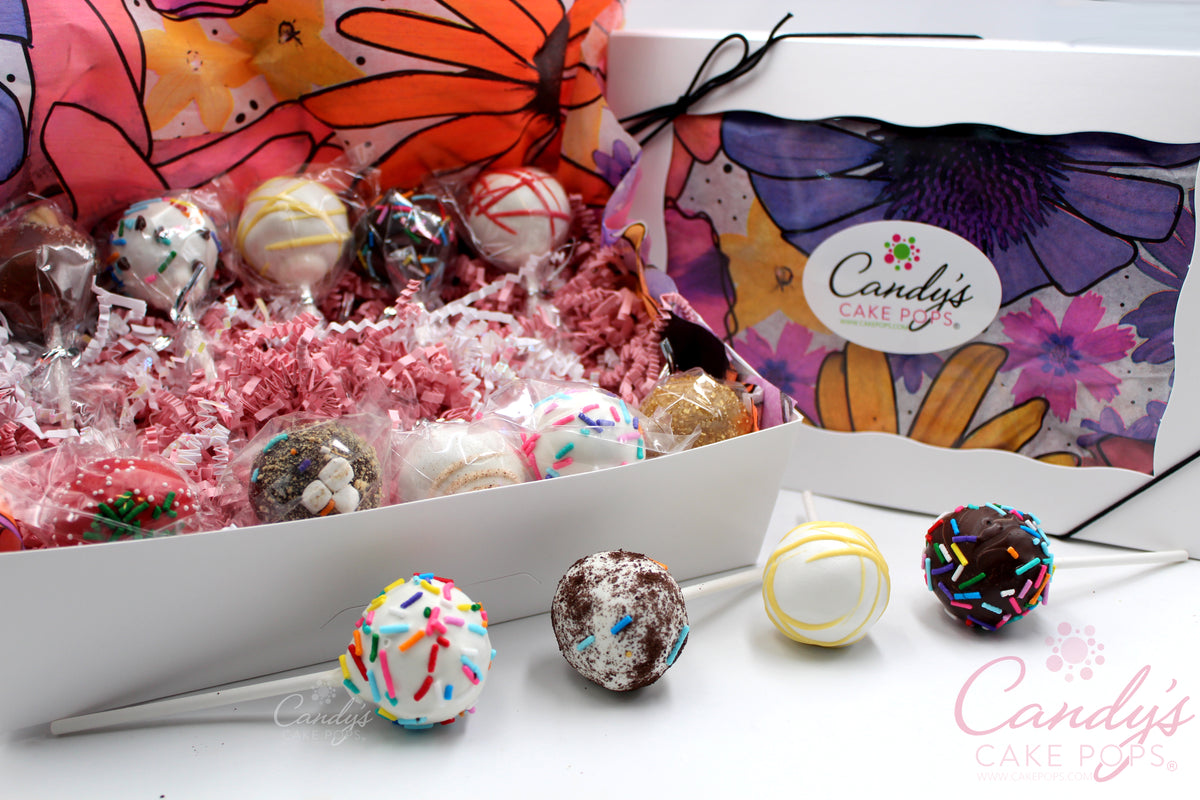 ๐ธ๐ท๐ผSpring Flower Gift Box: You Choose Flavor Assortment Cake Pop (non-custom)๐ธ๐ท๐ผ - Candy's Cake Pops