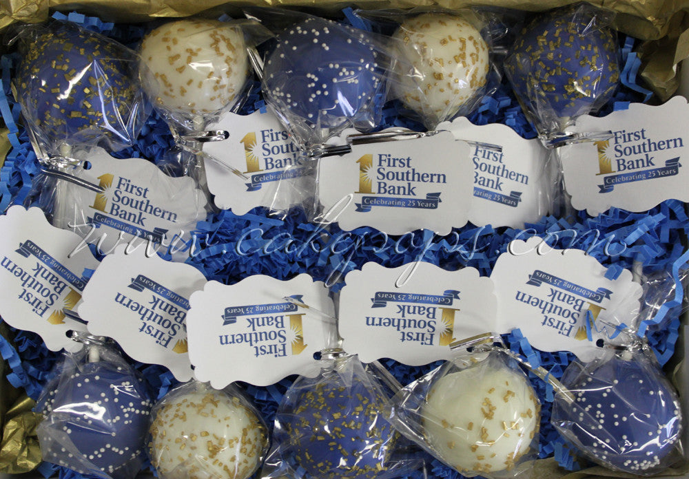 Customized Tag Cake Pops (Logo/Text/Image) (2 Dozen +)