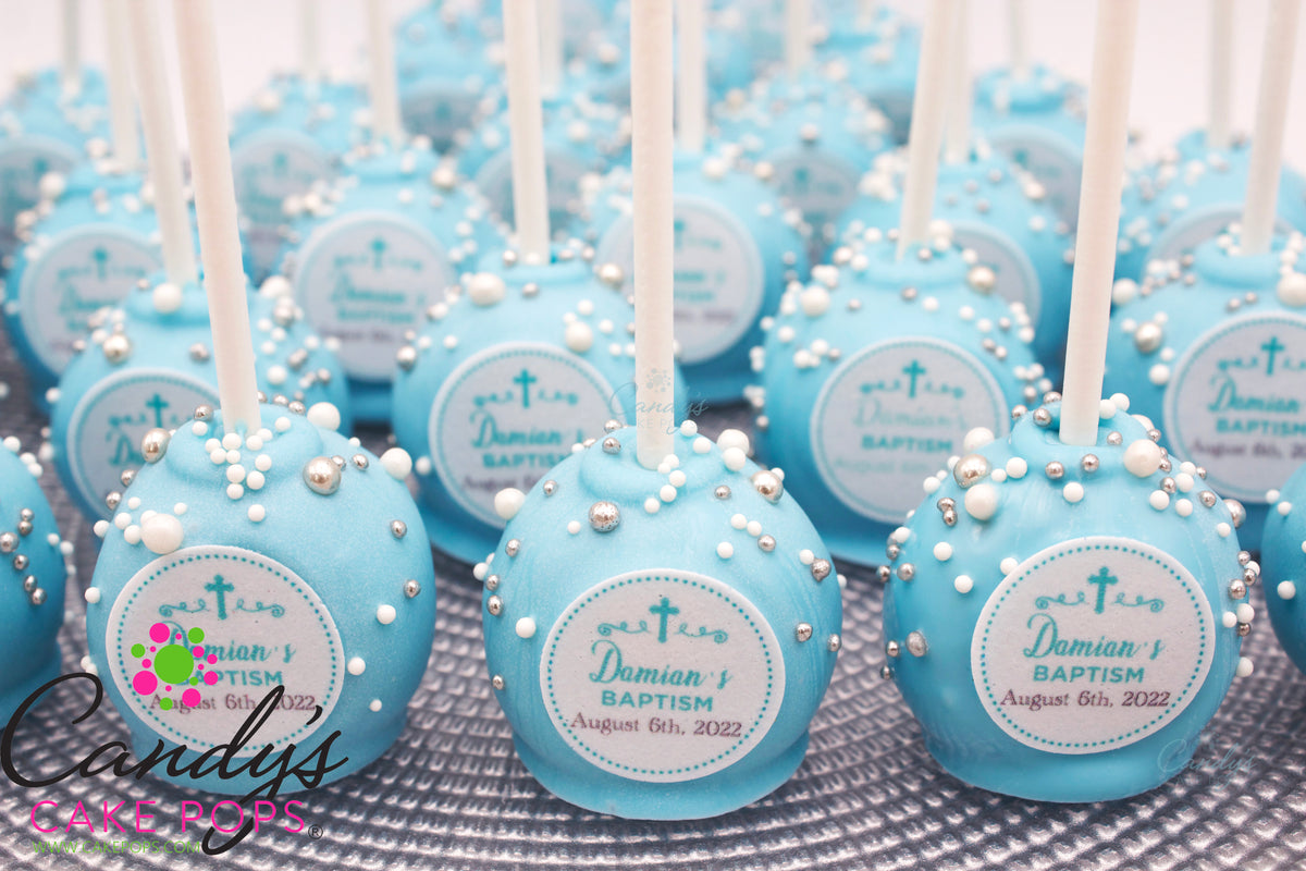 Baptism / Christening / Holy Communion Decal Cake Pops