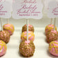 Bridal Shower / Wedding Cake Pops Favors with Customized Text Tags - Self Standing - Candy's Cake Pops