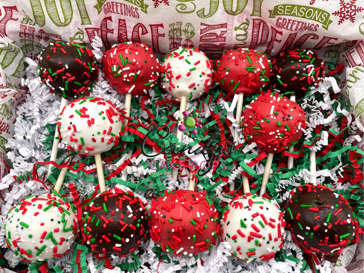 Merry Christmas Cake Pop Gift Box - Shipping Dec. 1st-31st