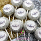 Glam Birthday Edible Decal Cake Pops (Silver, Gold, or White Diamonds) - Candy's Cake Pops