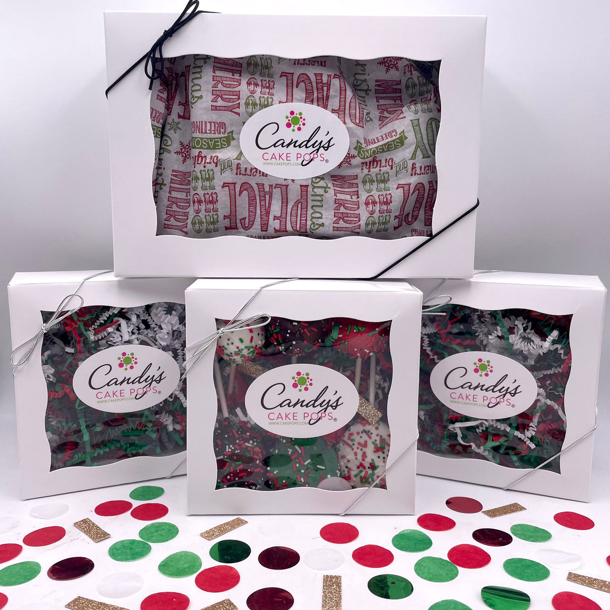 A Very Merry Christmas Variety Pack Gift Box & Party Sizes (Cake Pops + Oreos + Pretzels) (Shipping Dec. 1st-31st)