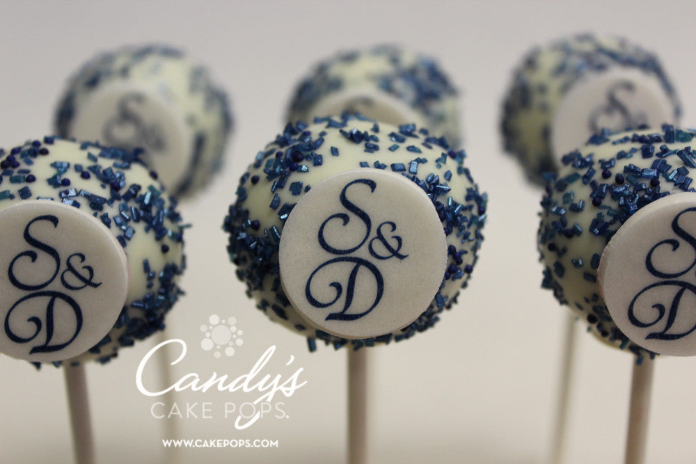 Custom Color + Monogram Decal Cake Pops