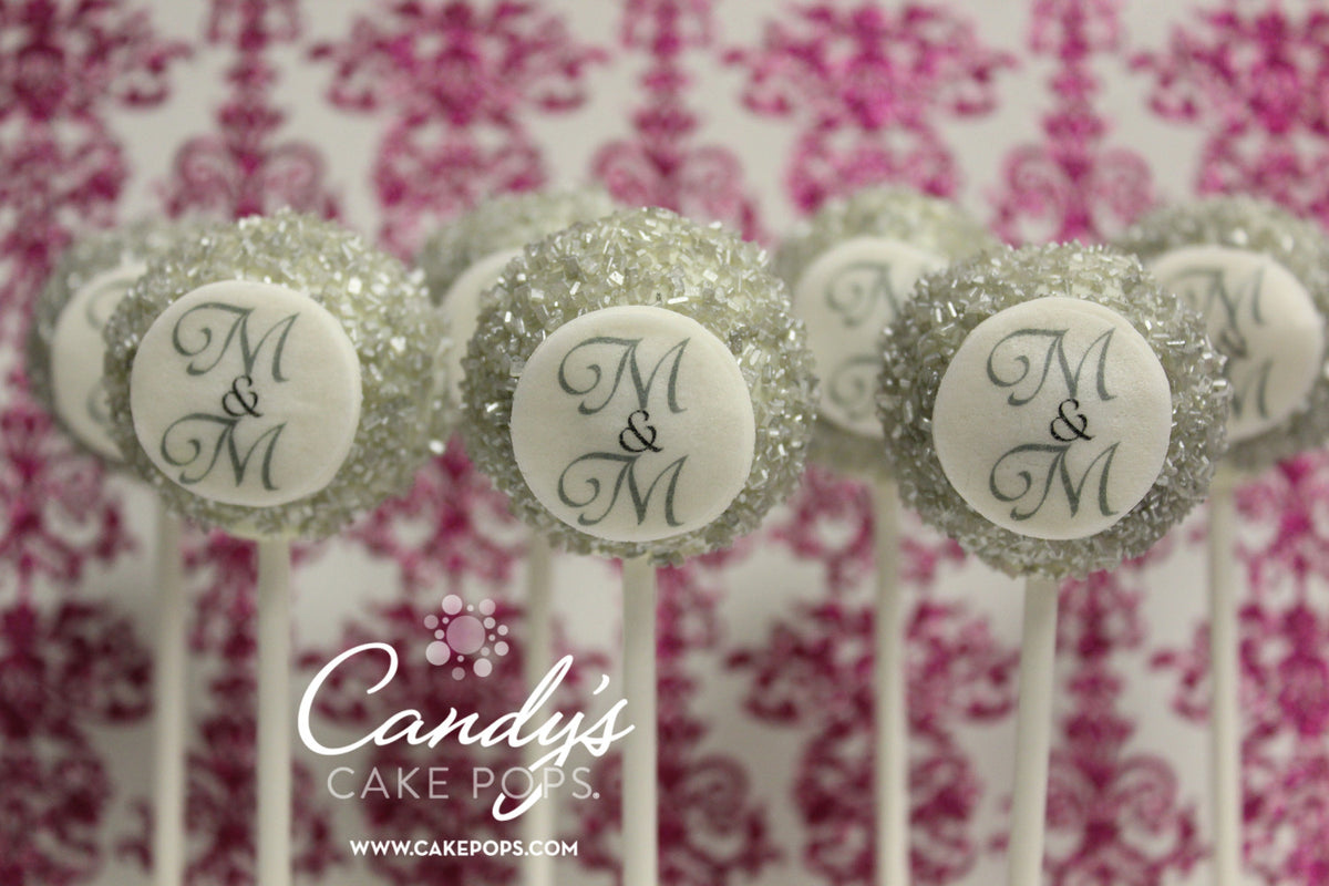 Custom Color + Monogram Decal Cake Pops