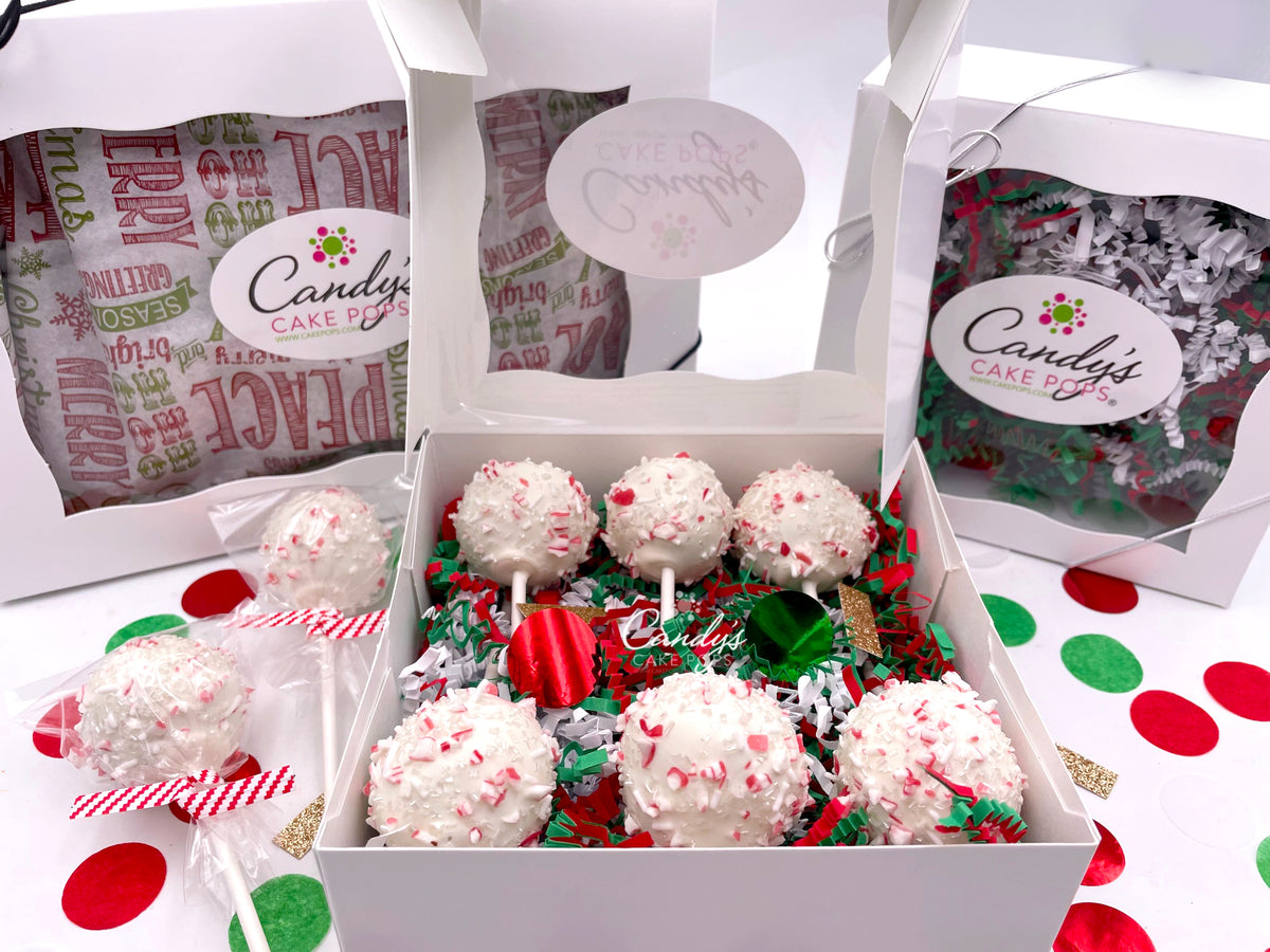 1/2 Dozen Peppermint Candy Cake Cake Pops - (Shipping Dec. 1st-31st)