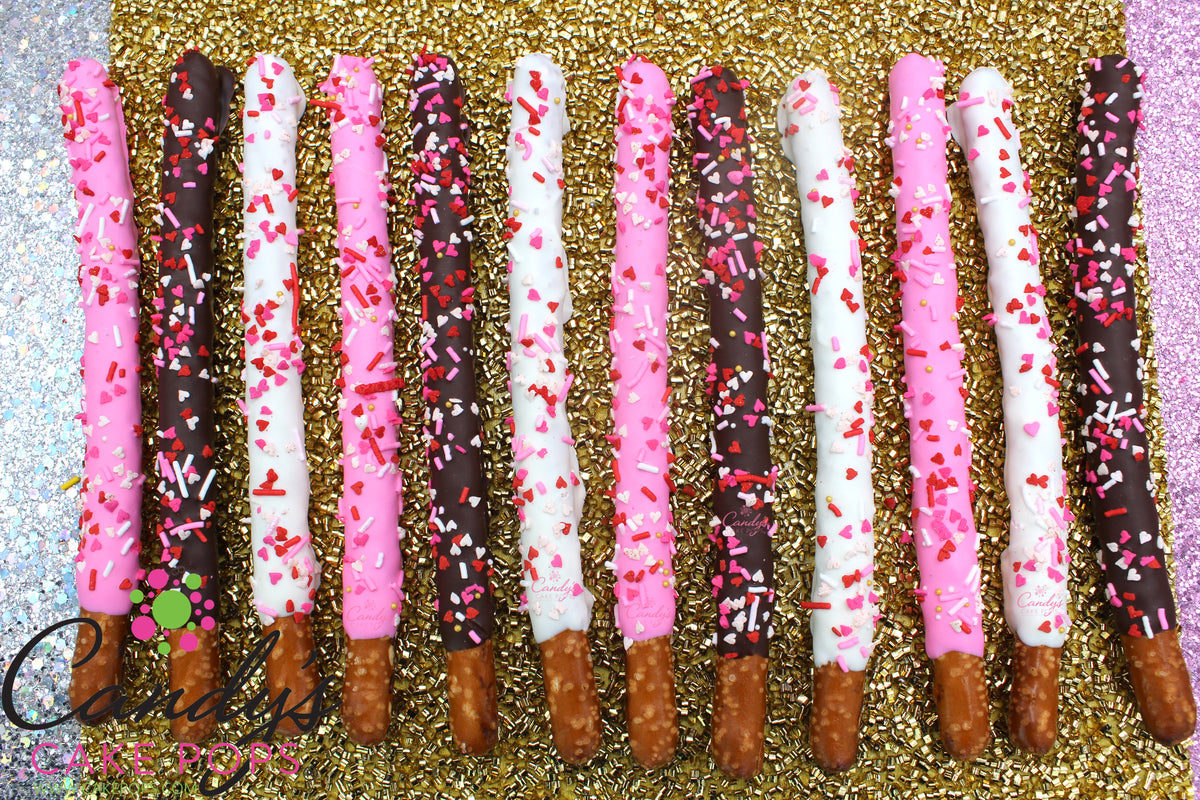 Valentine Chocolate Covered Pretzels