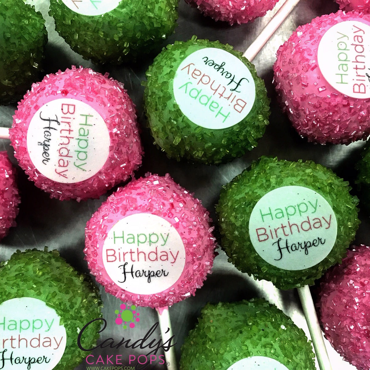 Custom Name Birthday Cake Pops