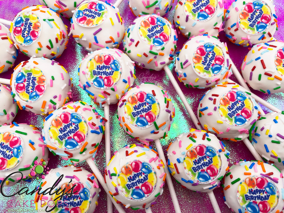 Birthday Cake Pops + Gifts