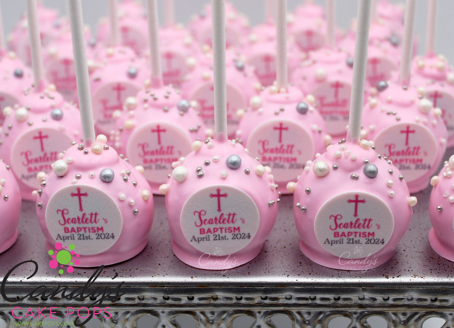 Baptism / Christening / Holy Communion Decal Cake Pops - Candy's Cake Pops