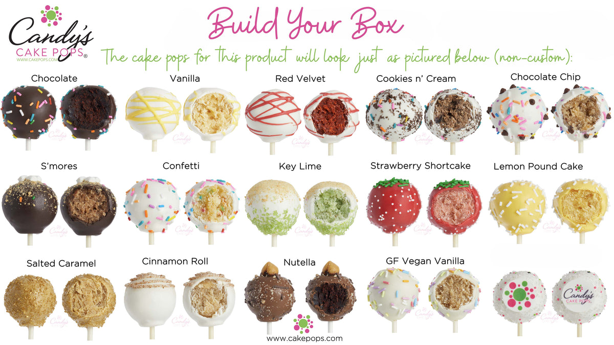 Build Your Box - 500 Cake Pops (decorated just as pictured) - Candy's Cake Pops
