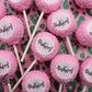 Glam Birthday Edible Decal Cake Pops (Choose Color and Sprinkles : Silver, Gold, or White Diamonds) - Candy's Cake Pops