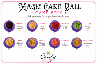Magic Cake Ball : Fortune Telling Cake Pops 🎱🔮 - Candy's Cake Pops