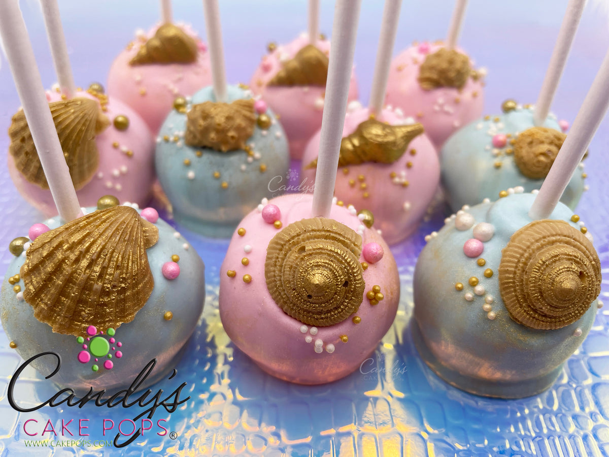 Under the Sea Luxury Mermaid Seashell Cake Pops