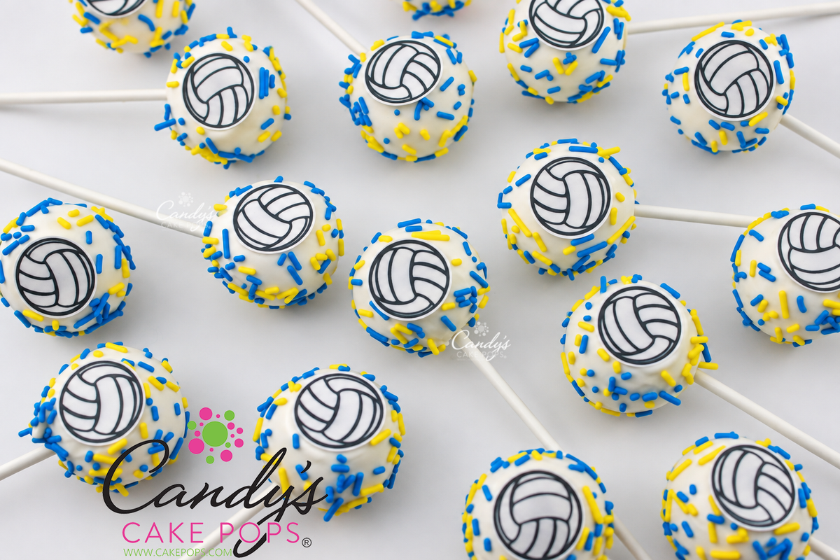 Volleyball Cake Pops - Candy's Cake Pops