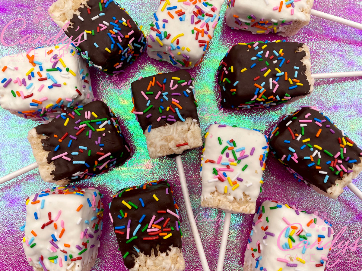 Confetti Chocolate Covered Rice Krispies
