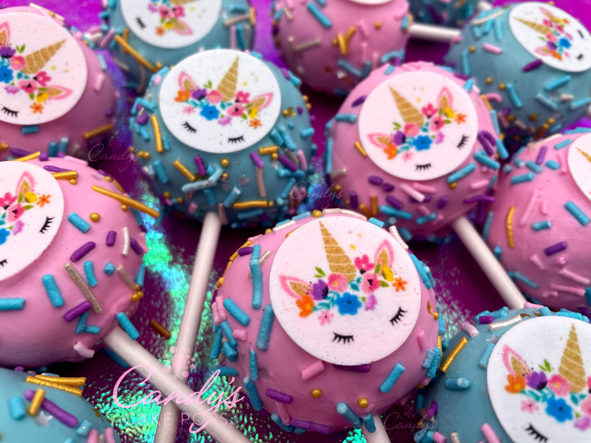Unicorn Edible Decal Magic Cake Pops