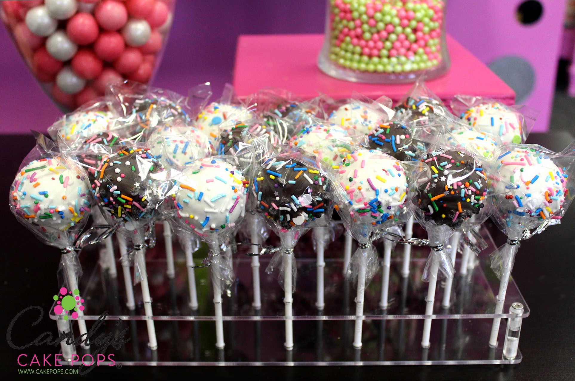 Acrylic Cake Pop Stand - Holds 20 Cake Pops (Cake Pops Not Included) - Candy's Cake Pops
