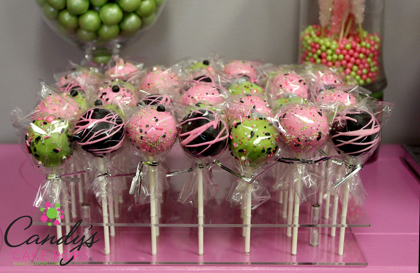 Acrylic Cake Pop Stand - Holds 42 Cake Pops (Cake Pops Not Included) - Candy's Cake Pops