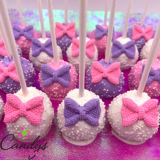 Girly Bow Cake Pops (Write in Your Colors)