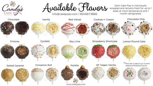 You Choose Flavor Assortment Cake Pop Box (non-custom) Decorated Based on Flavor - Candy's Cake Pops