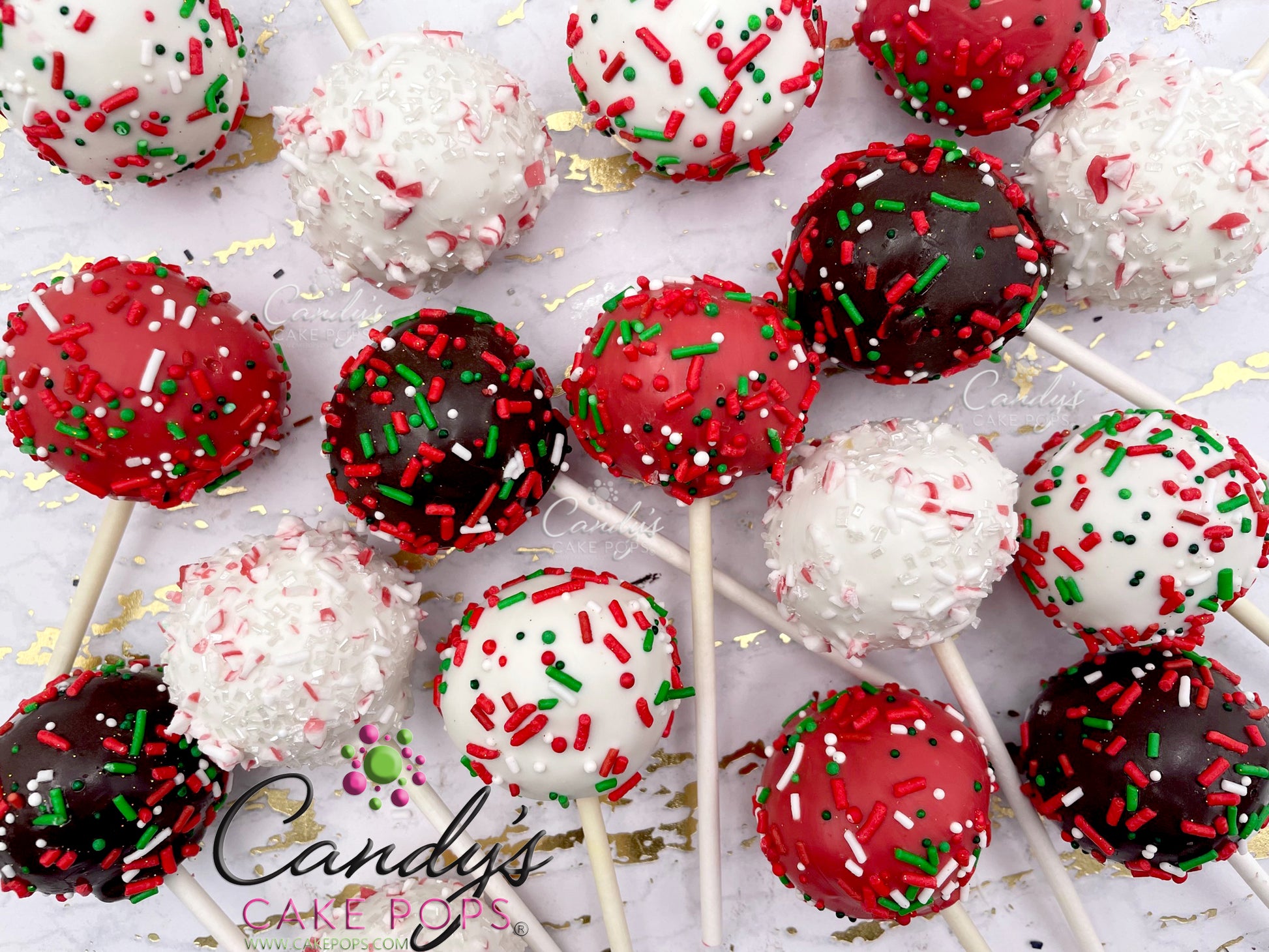 Christmas Party Cake Pops (Starts at 2 Dozen) - Candy's Cake Pops