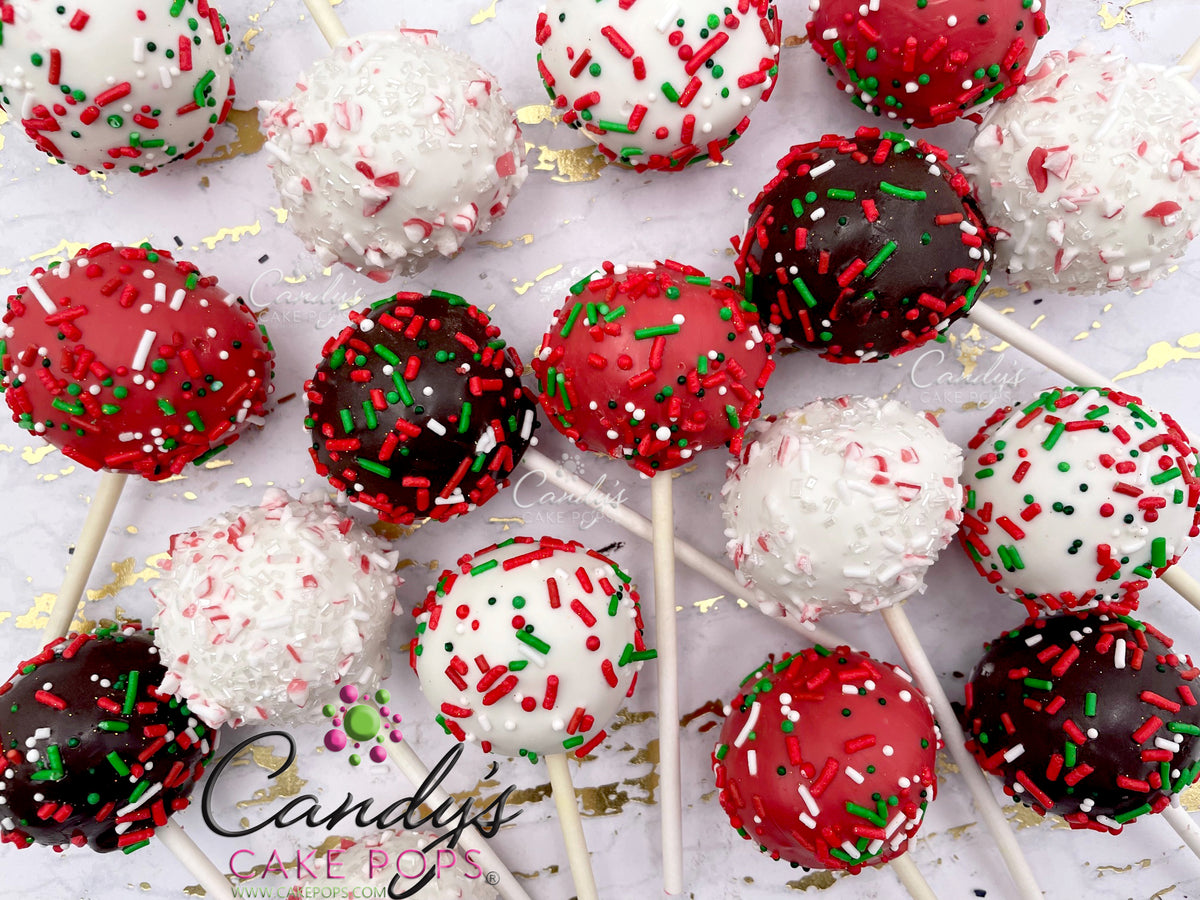 Christmas Party Cake Pops (Starts at 50 Cake Pops) (Shipping Dec. 1st-31st)