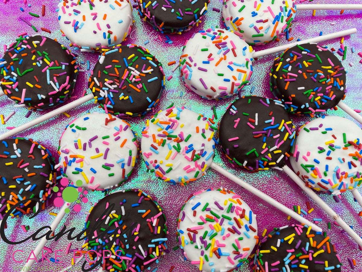 Festive Confetti Chocolate Covered Oreos
