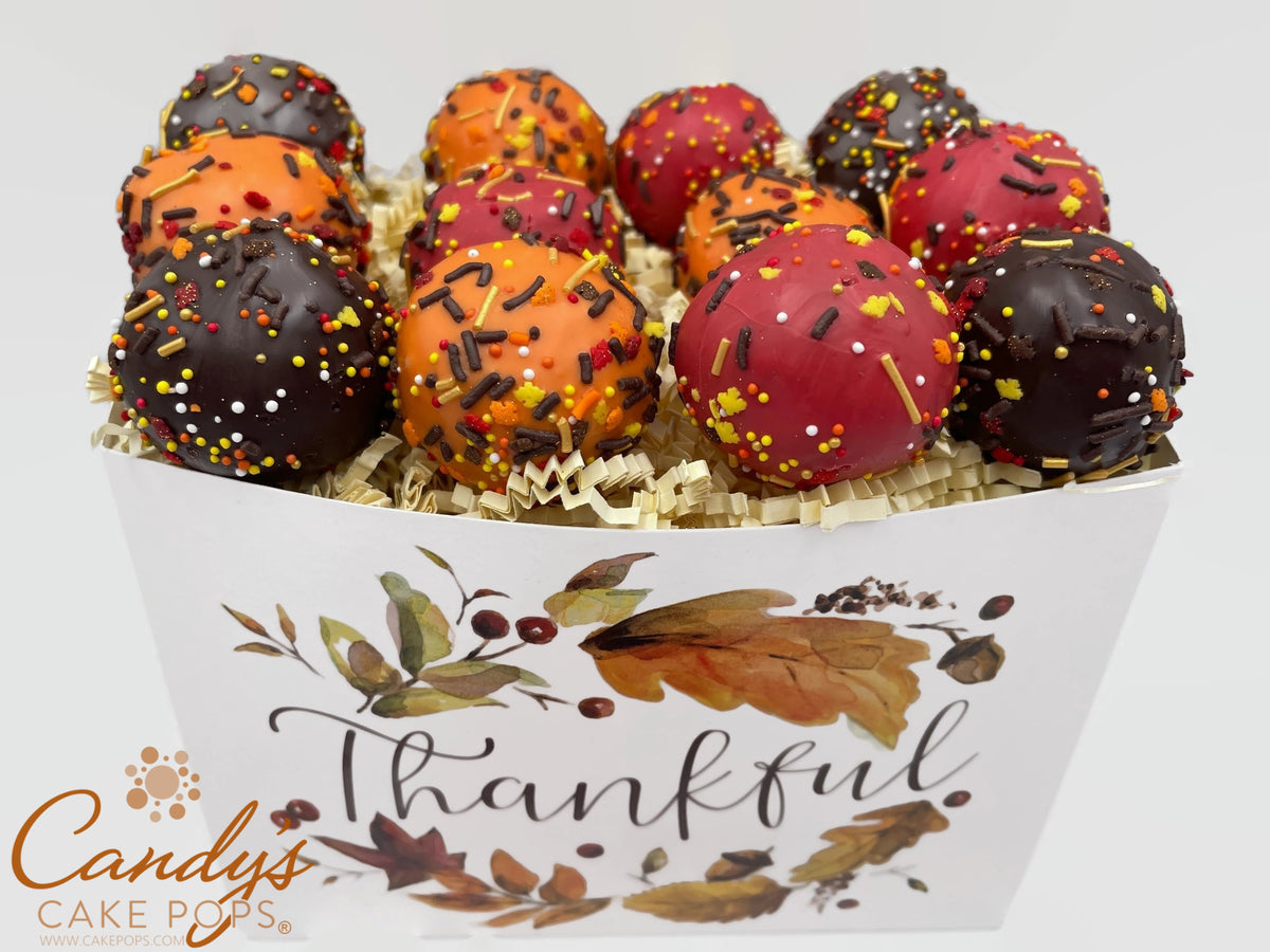 Thankful / Thanksgiving Holiday Cake Pop Gift Box