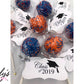Graduation Custom School Colors with Personalized Tag Cake Pops - Candy's Cake Pops