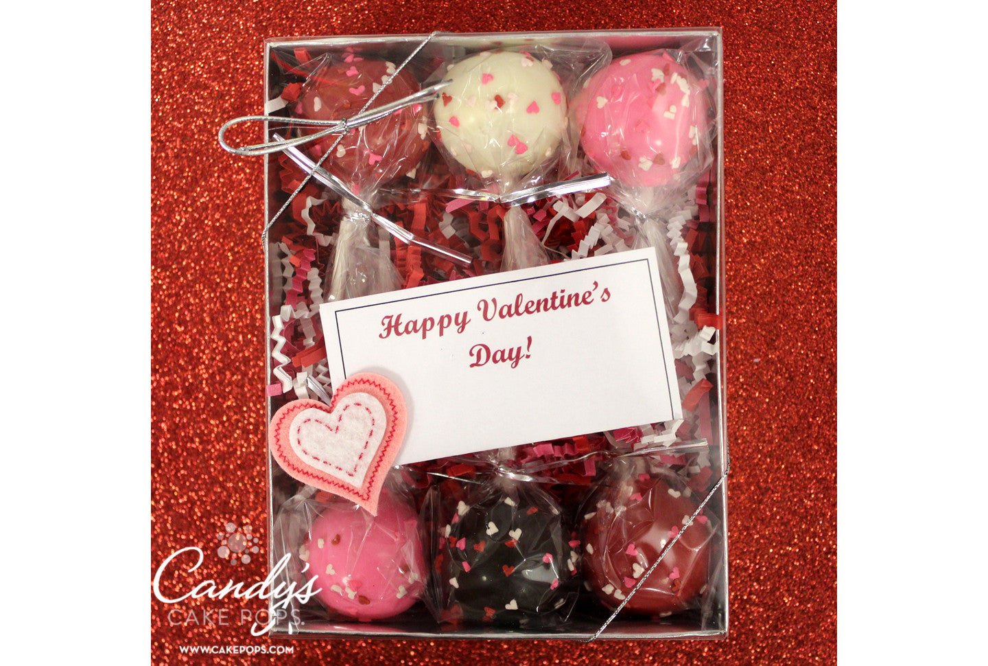 Half Dozen Valentine's Day Cake Pops Box - Candy's Cake Pops