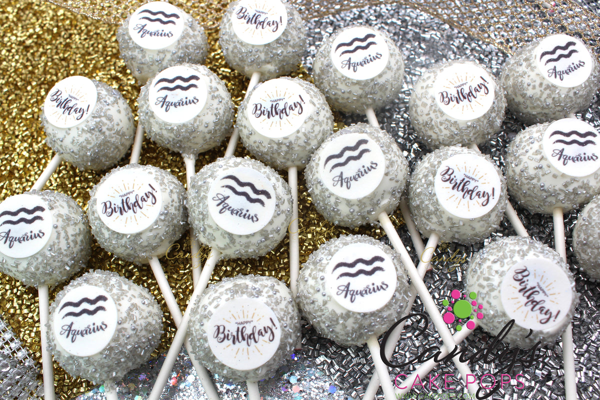 Zodiac Sign Birthday Cake Pops