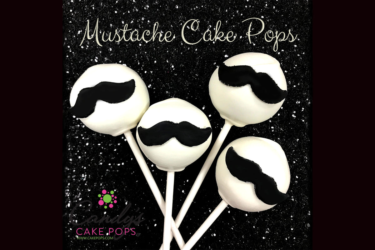 Mustache Cake Pops (you may customize color chocolate and mustache color)