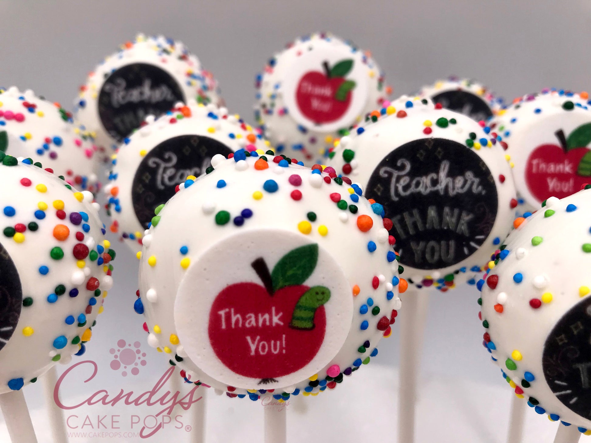 Teacher Gift Thank You School Cake Pops - Candy's Cake Pops