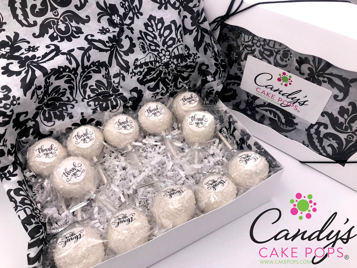 Thank You Gift Decal Cake Pops