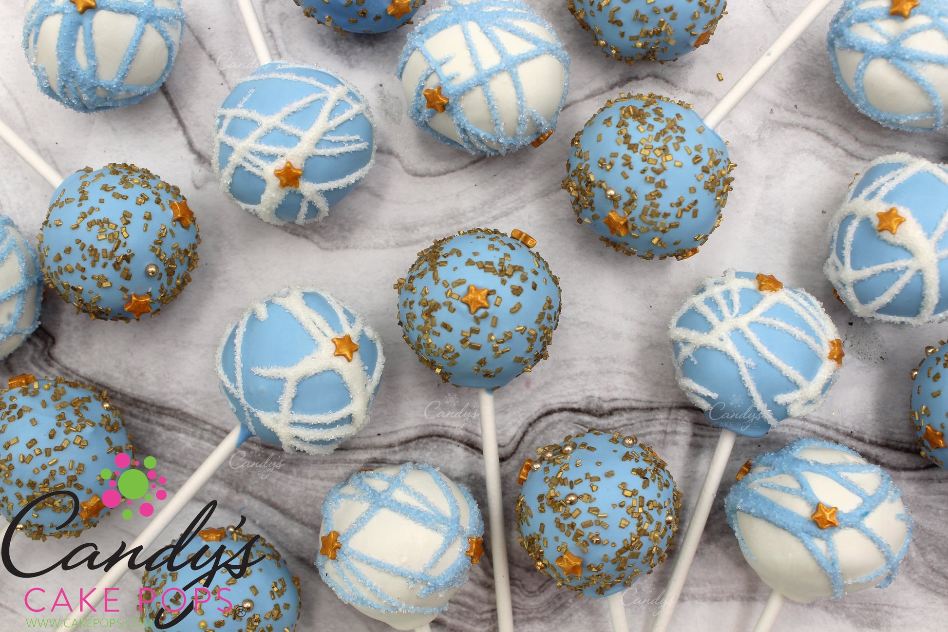 Twinkle Twinkle Little Star Cake Pops (Choose Dipping Colors) - Candy's Cake Pops