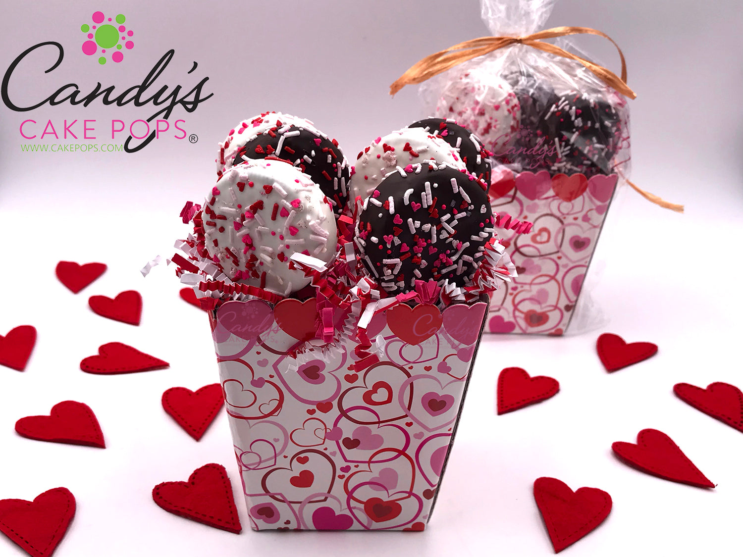 Half Dozen Valentine's Day Heart Oreo Gift Box - Candy's Cake Pops