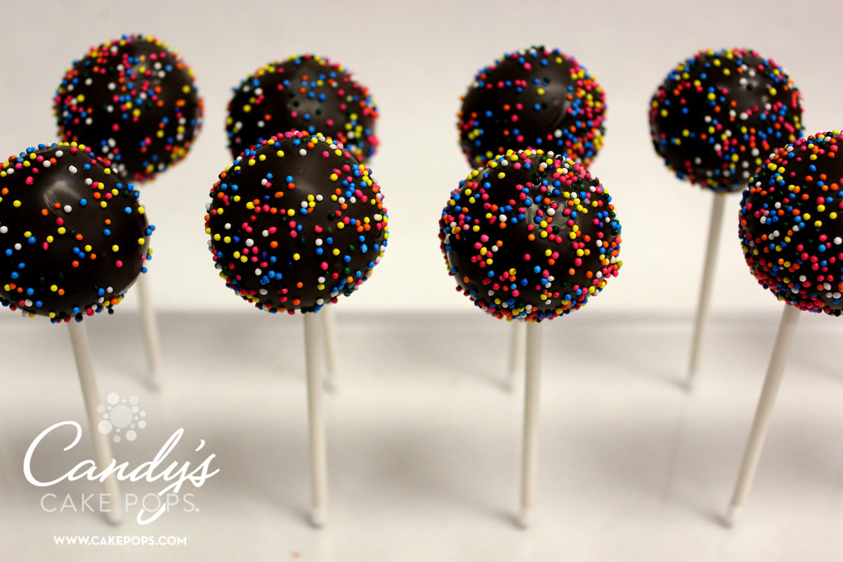 Wholesale / Bulk Simple Design Cake Pops *ONE OUTSIDE COATING COLOR ONLY WITH SPRINKLE COLOR CHOICE*
