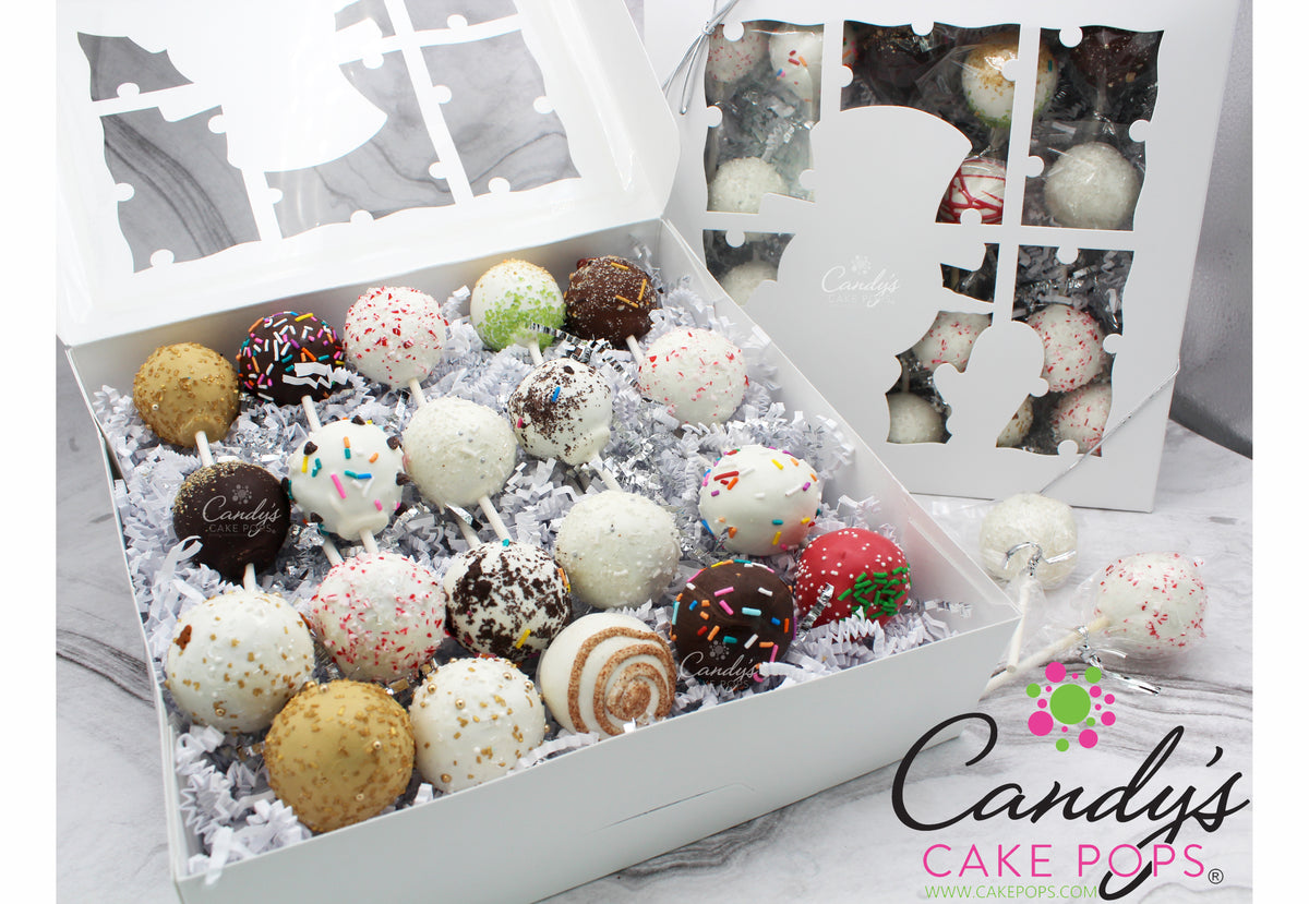 ☃️Winter Snowman You Choose Flavor Assortment Cake Pop Gift Box (non-custom)☃️❄️