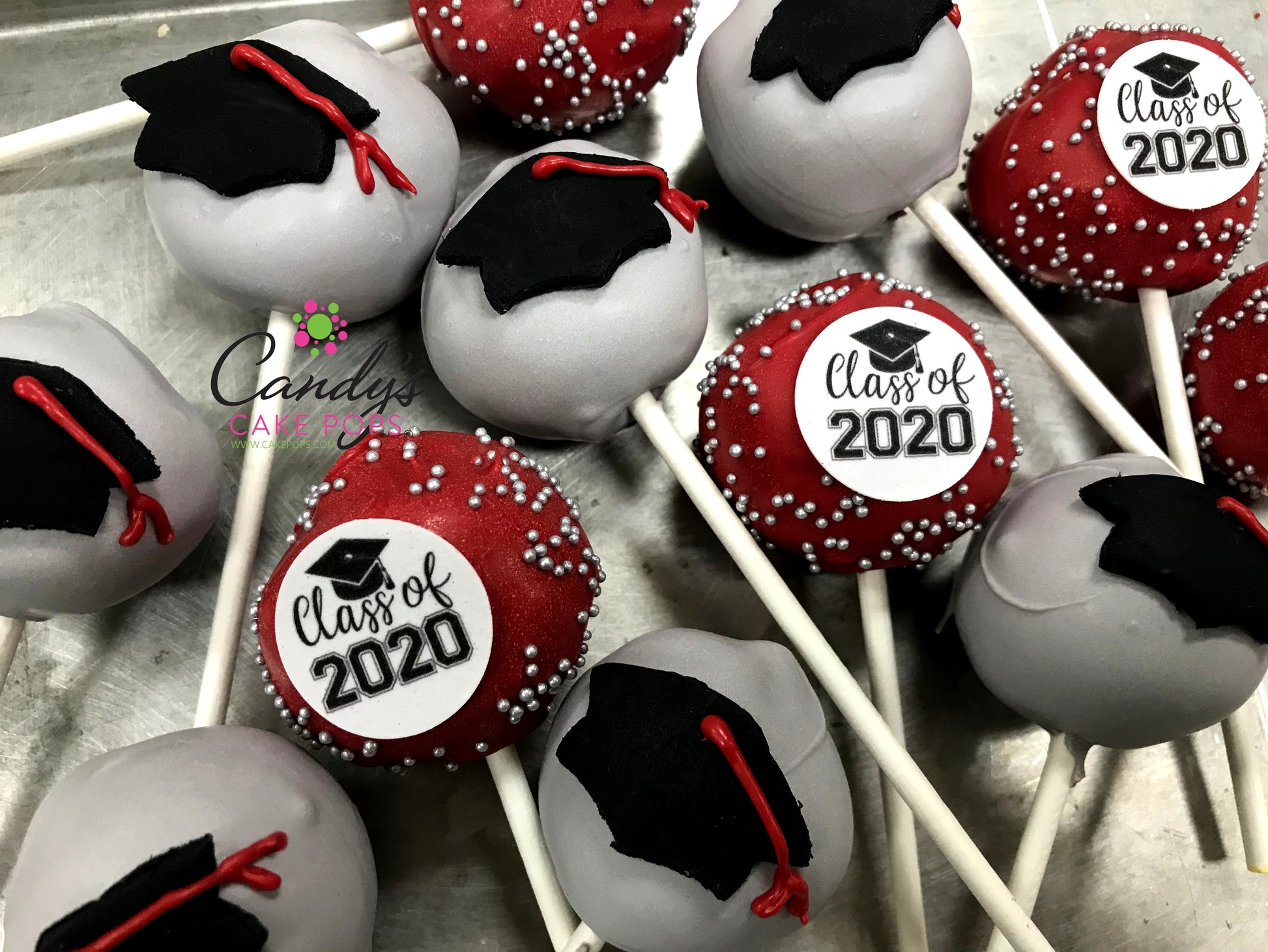 Graduation 2022 Cake Pops - Custom School Colors - Candy's Cake Pops