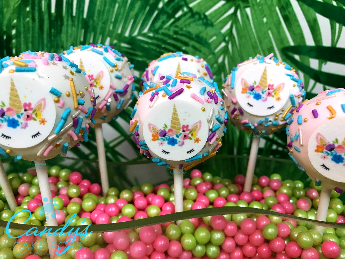 Unicorn Edible Decal Magic Cake Pops