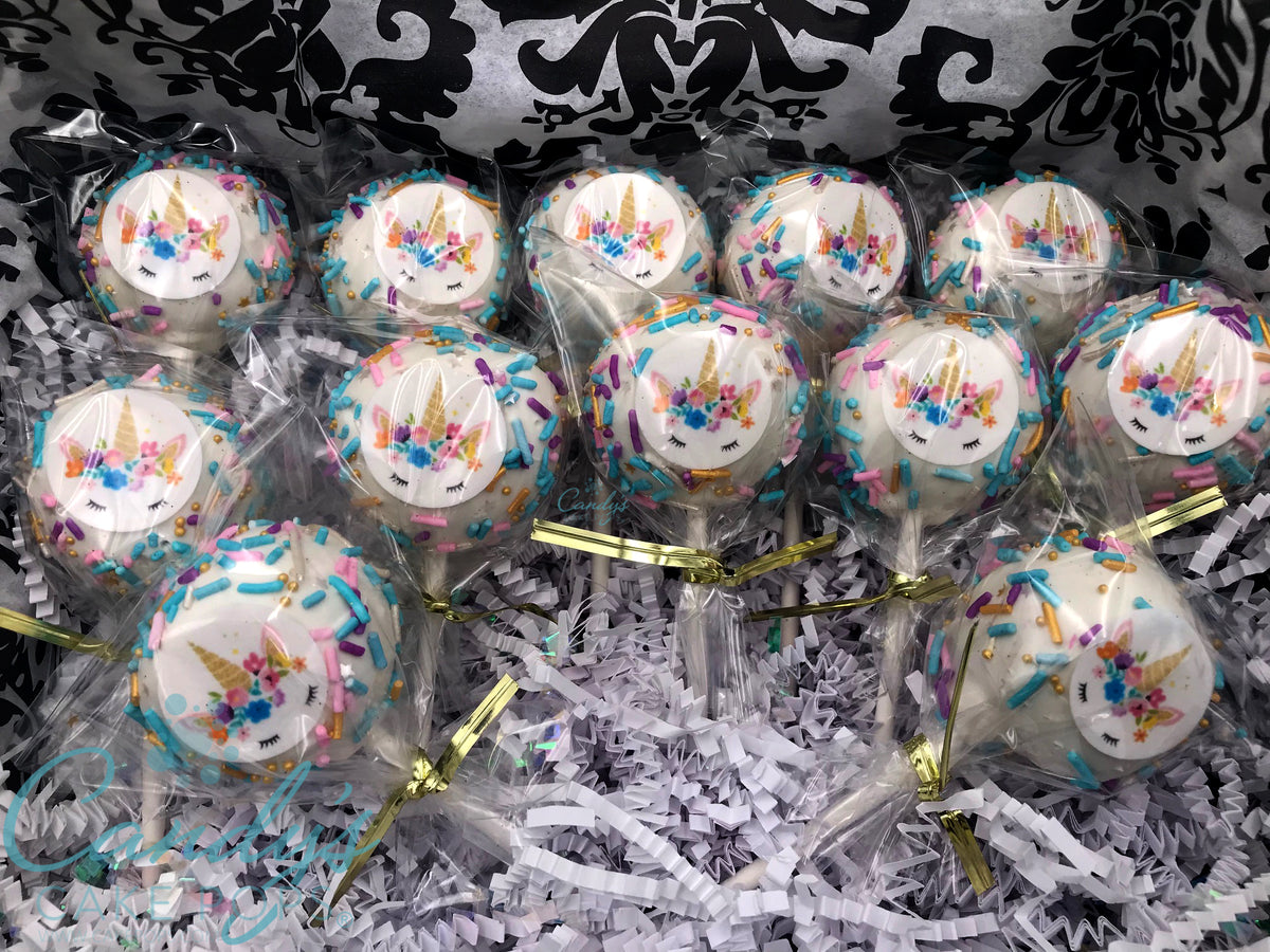 Unicorn Edible Decal Magic Cake Pops